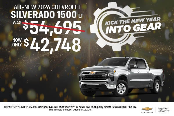 All New 2026 Chevrolet Silverado 1500 LT 