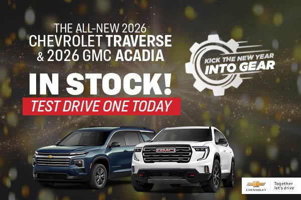  All New 2026 Chevrolet Traverse and 2026 GMC Acadia