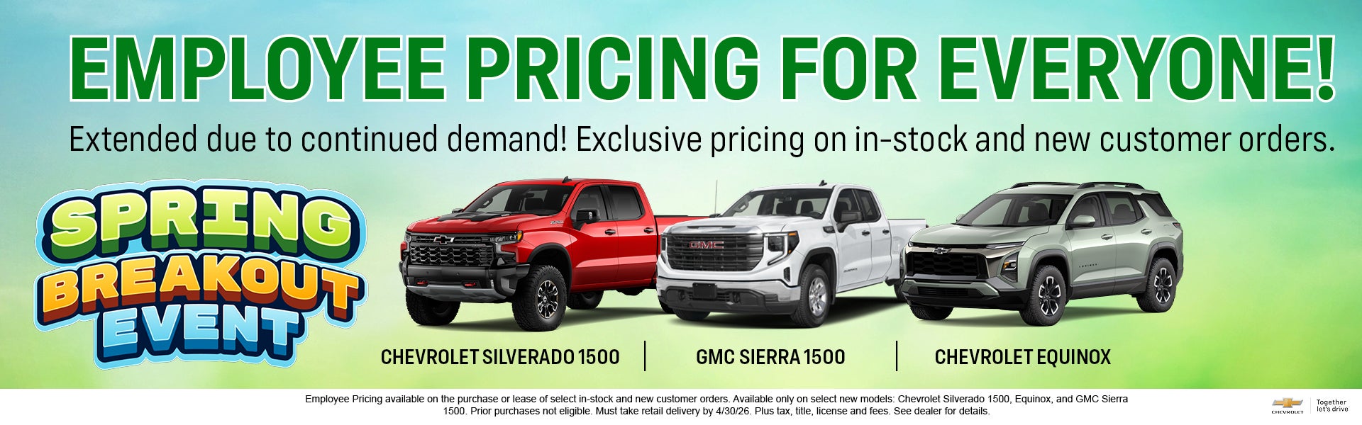 Spring Breakout Event 