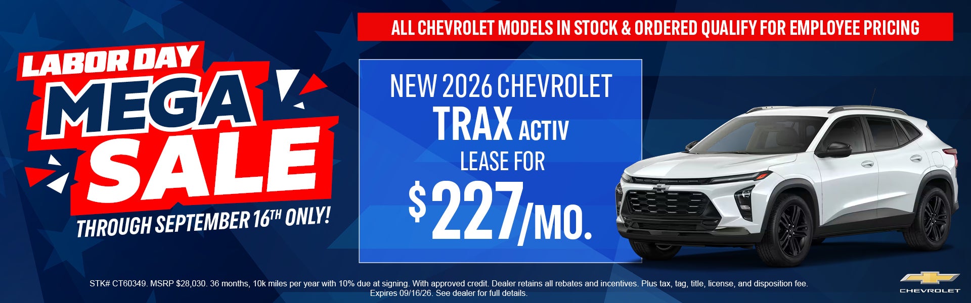 Trax Labor Day Lease Offer