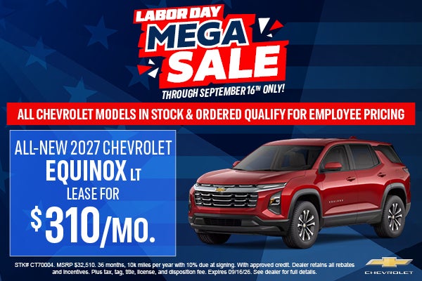 Equinox Labor Day Lease Offer
